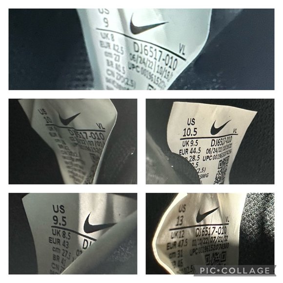 New Men's Nike Alpha Huarache NXT Black Metal Baseball Cleats DJ6517-010 - Picture 6 of 11